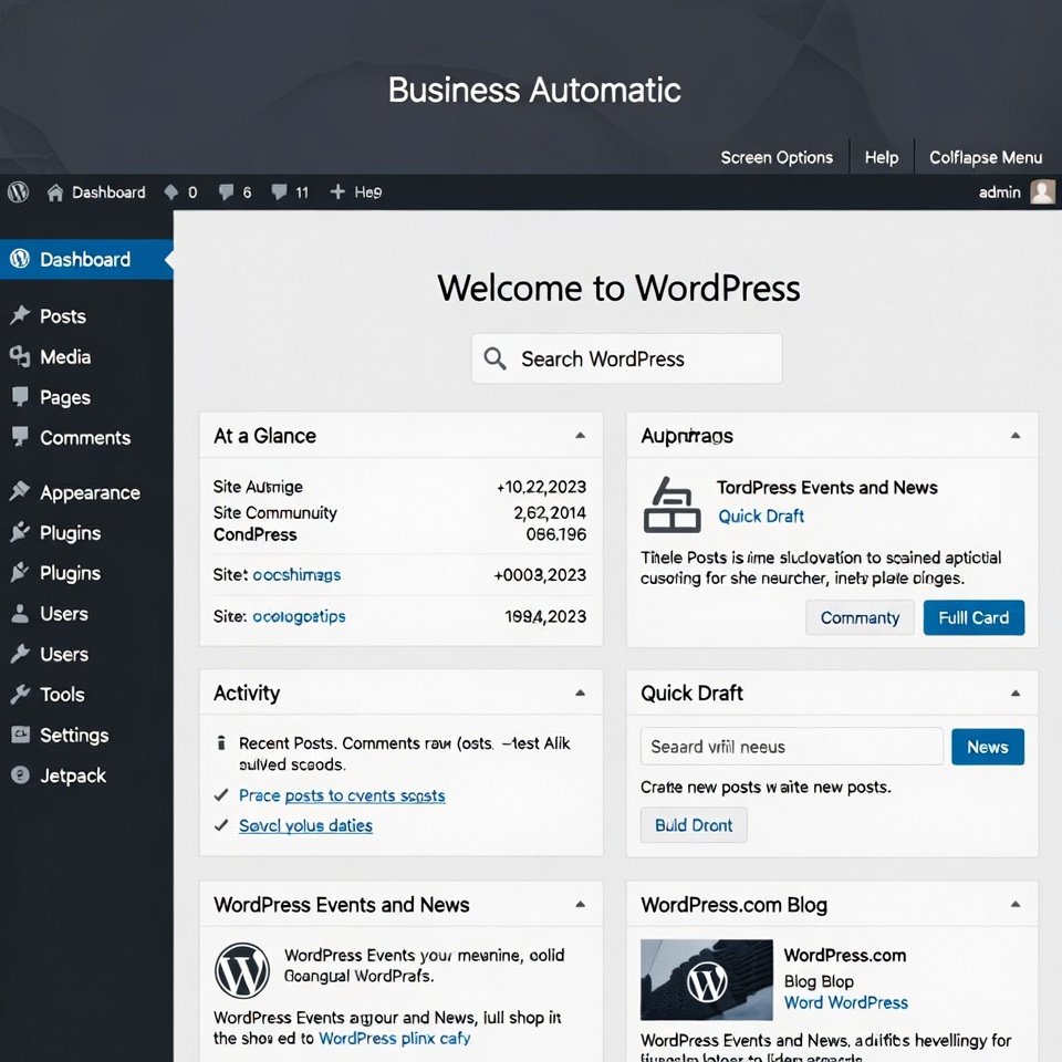 WordPress dashboard for business automation | Dev Stylist Co. 