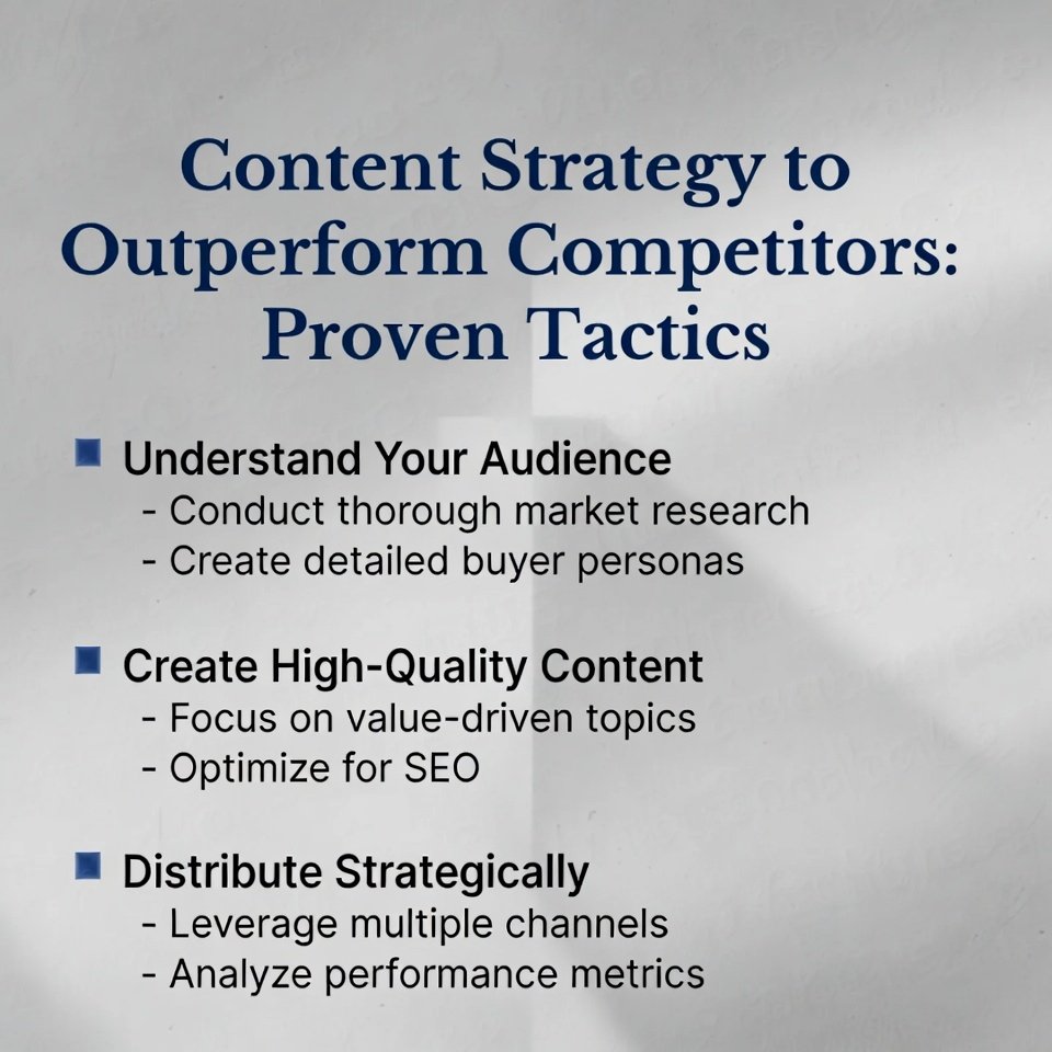 Content Strategy to Outperform Competitors: Proven Tactics | Devstylist Co